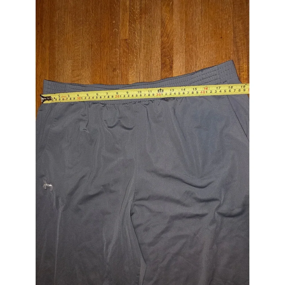 Under Armour Mens XXL Gray Straight Leg Drawstring Athletic Track Training Pants